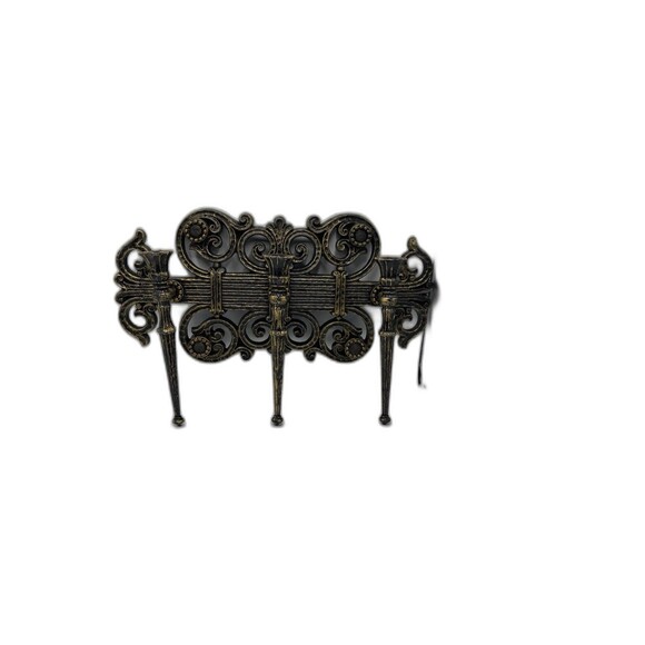 Vintage 1970's Homco Dart 4193 Wall Gothic Candelabra 3 Candle Holder Regency - Picture 7 of 10